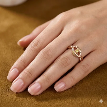 Twist Stone Ring