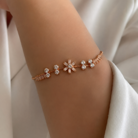 Golden Snowflake Bracelet