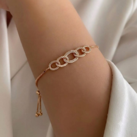 Golden Glow Charm Bracelet